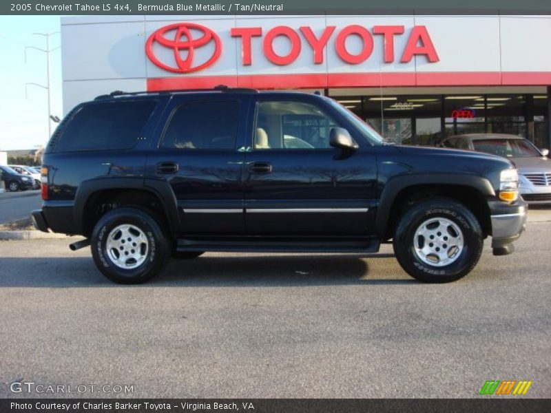 Bermuda Blue Metallic / Tan/Neutral 2005 Chevrolet Tahoe LS 4x4
