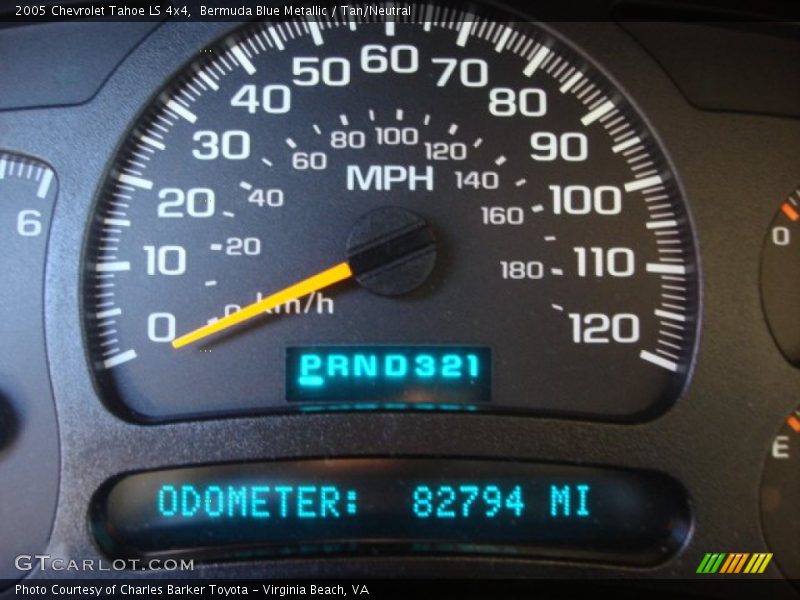 Bermuda Blue Metallic / Tan/Neutral 2005 Chevrolet Tahoe LS 4x4