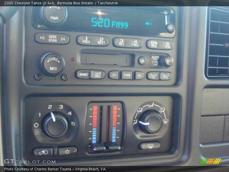 Bermuda Blue Metallic / Tan/Neutral 2005 Chevrolet Tahoe LS 4x4