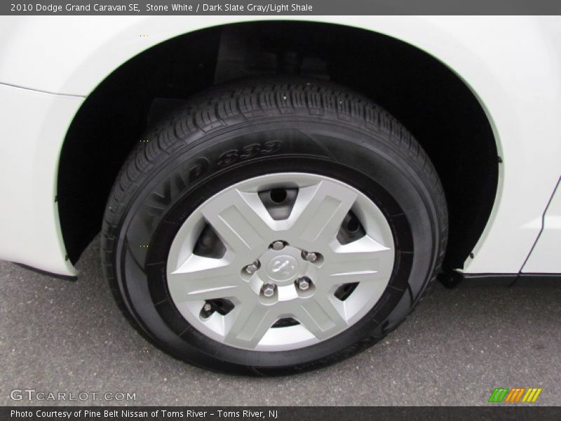 Stone White / Dark Slate Gray/Light Shale 2010 Dodge Grand Caravan SE