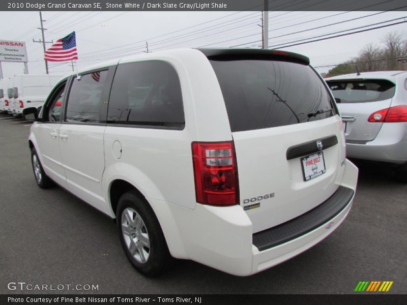 Stone White / Dark Slate Gray/Light Shale 2010 Dodge Grand Caravan SE