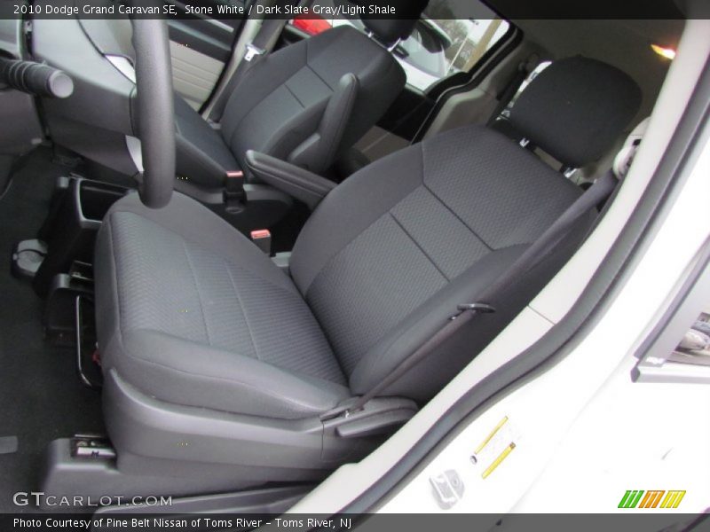 Stone White / Dark Slate Gray/Light Shale 2010 Dodge Grand Caravan SE