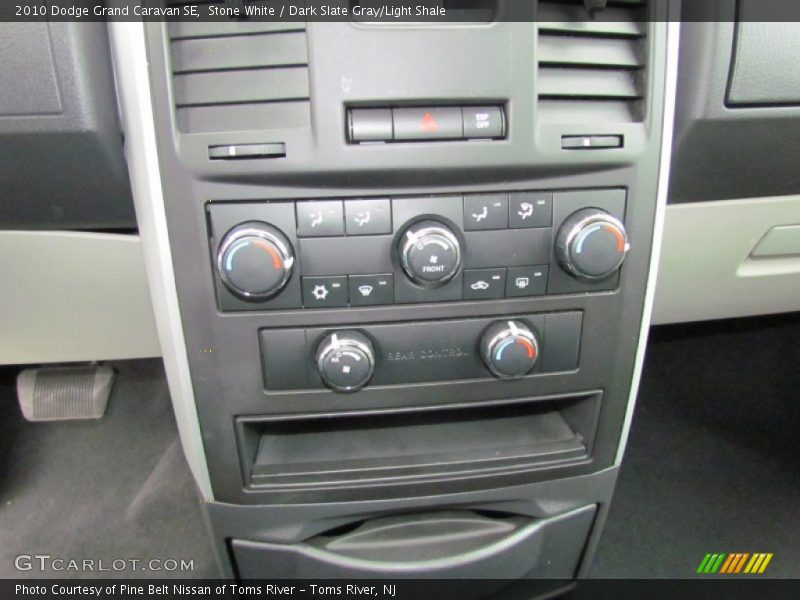 Stone White / Dark Slate Gray/Light Shale 2010 Dodge Grand Caravan SE