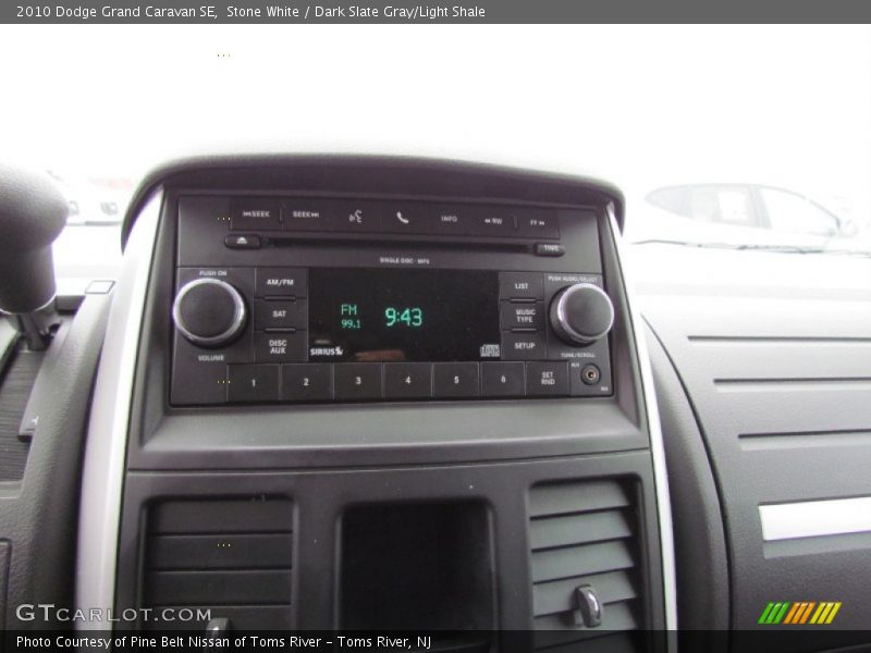 Stone White / Dark Slate Gray/Light Shale 2010 Dodge Grand Caravan SE