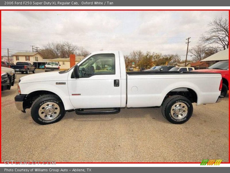 Oxford White / Tan 2006 Ford F250 Super Duty XL Regular Cab