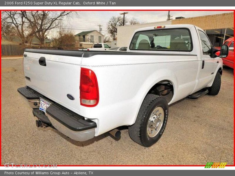 Oxford White / Tan 2006 Ford F250 Super Duty XL Regular Cab