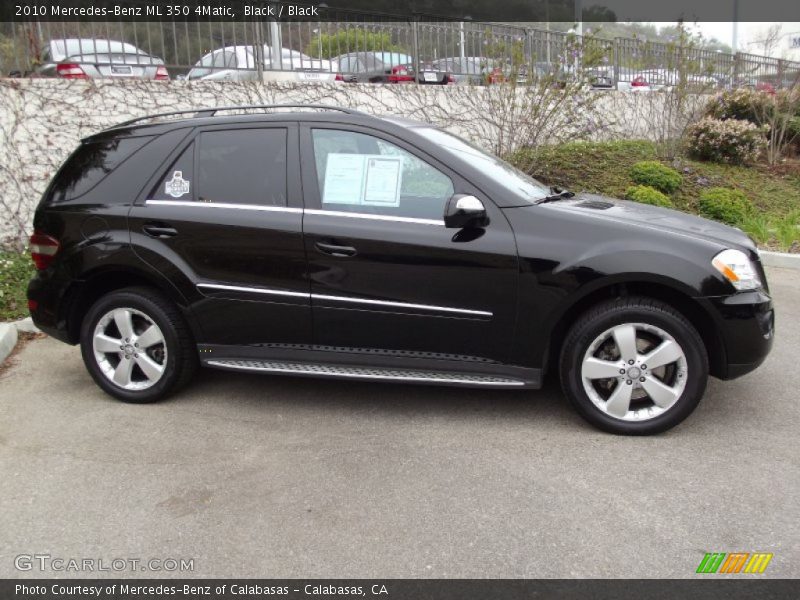 Black / Black 2010 Mercedes-Benz ML 350 4Matic