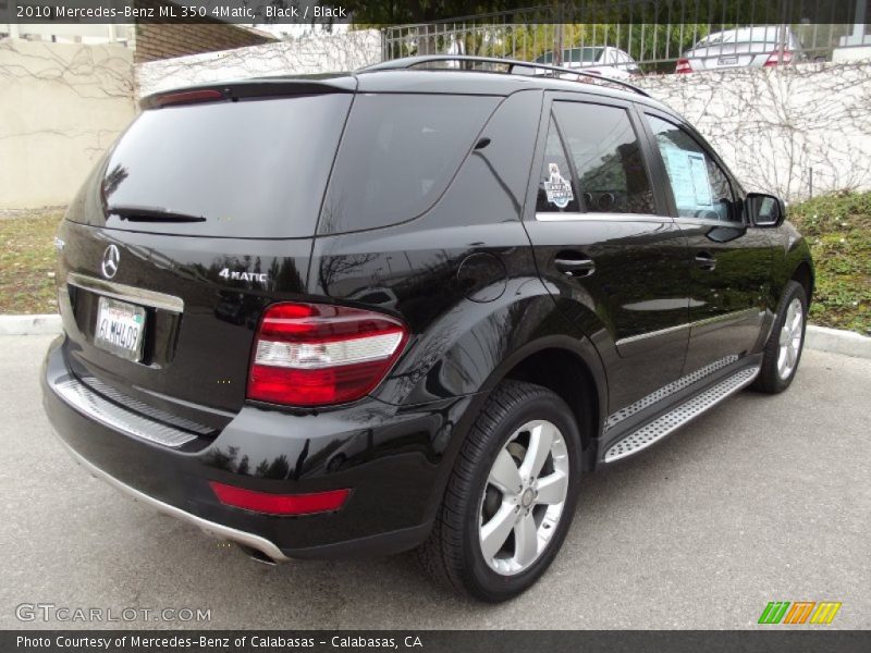 Black / Black 2010 Mercedes-Benz ML 350 4Matic