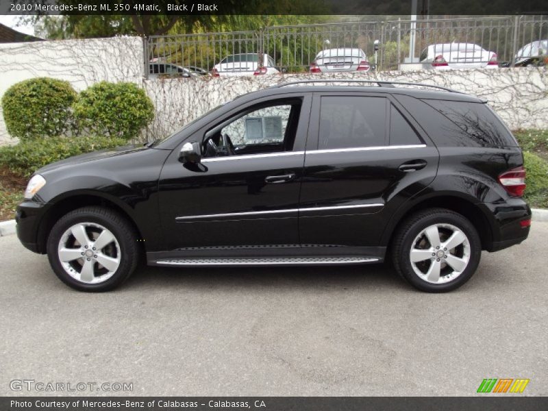 Black / Black 2010 Mercedes-Benz ML 350 4Matic