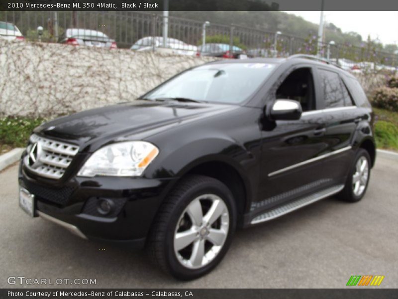 Black / Black 2010 Mercedes-Benz ML 350 4Matic