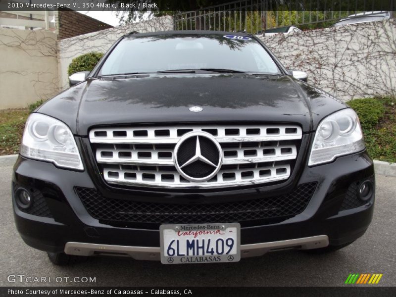 Black / Black 2010 Mercedes-Benz ML 350 4Matic