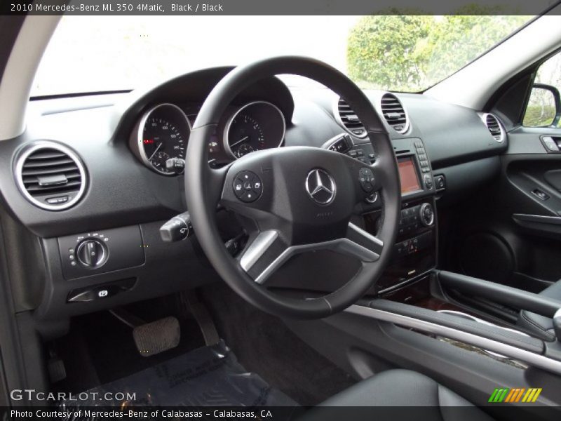 Black / Black 2010 Mercedes-Benz ML 350 4Matic
