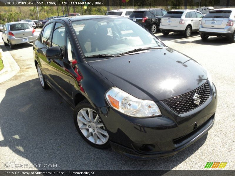 Black Pearl Metallic / Black 2008 Suzuki SX4 Sport Sedan