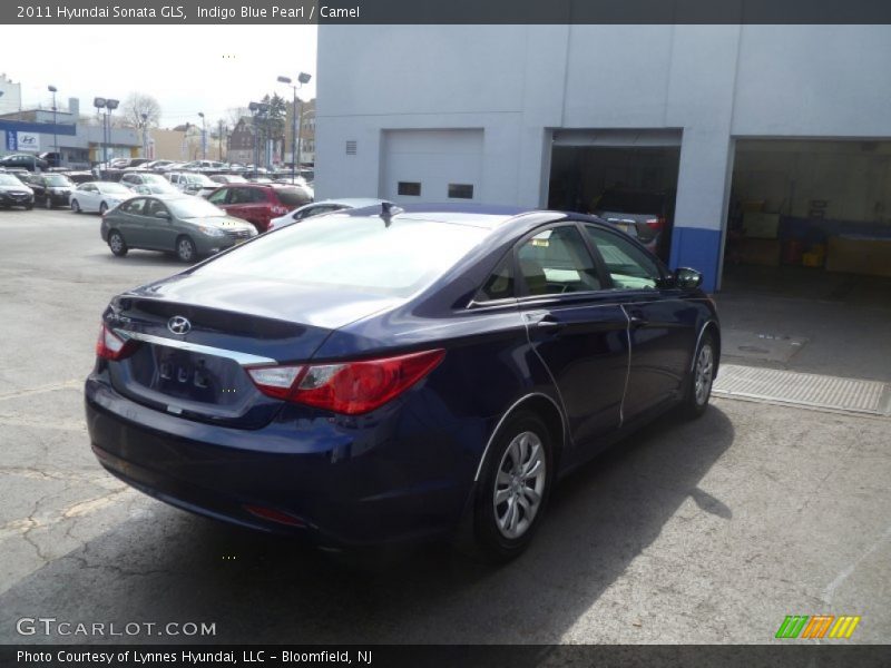 Indigo Blue Pearl / Camel 2011 Hyundai Sonata GLS