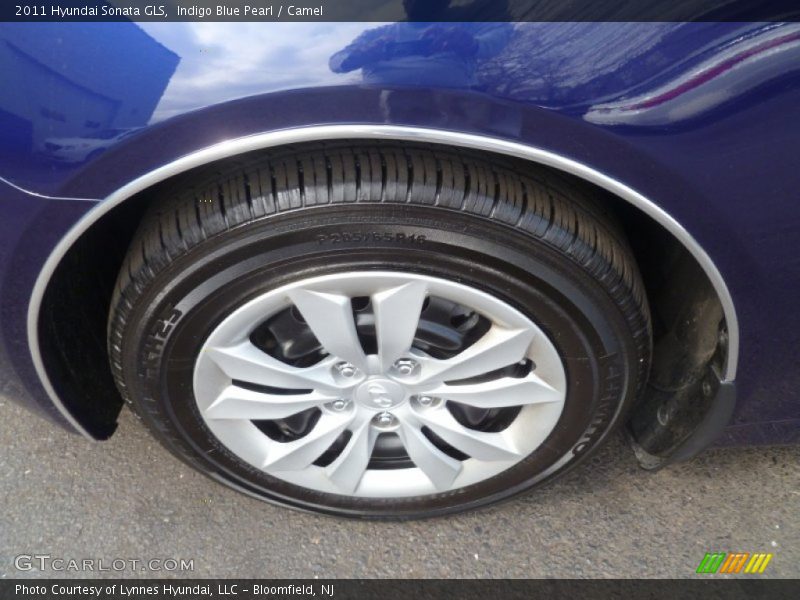Indigo Blue Pearl / Camel 2011 Hyundai Sonata GLS