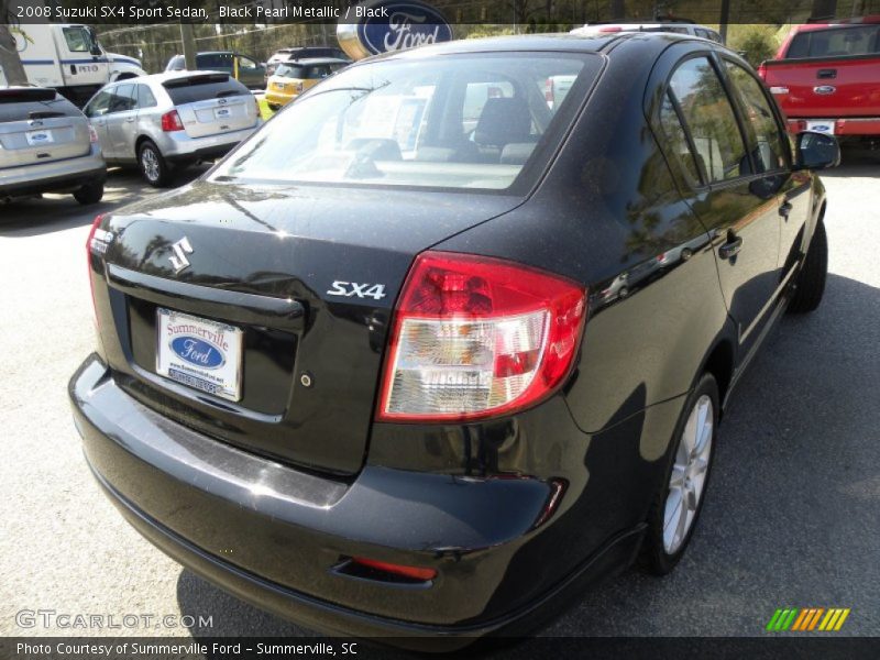 Black Pearl Metallic / Black 2008 Suzuki SX4 Sport Sedan