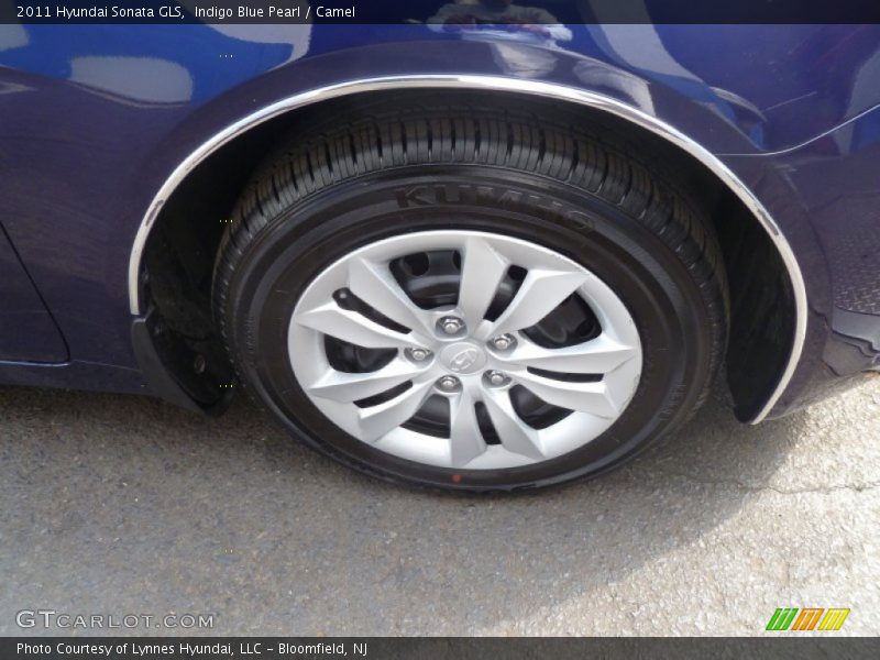 Indigo Blue Pearl / Camel 2011 Hyundai Sonata GLS