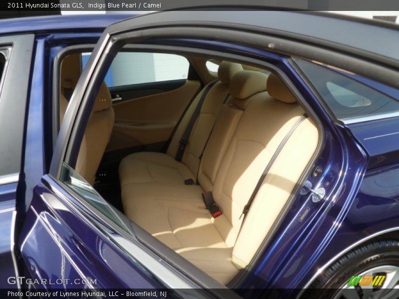 Indigo Blue Pearl / Camel 2011 Hyundai Sonata GLS