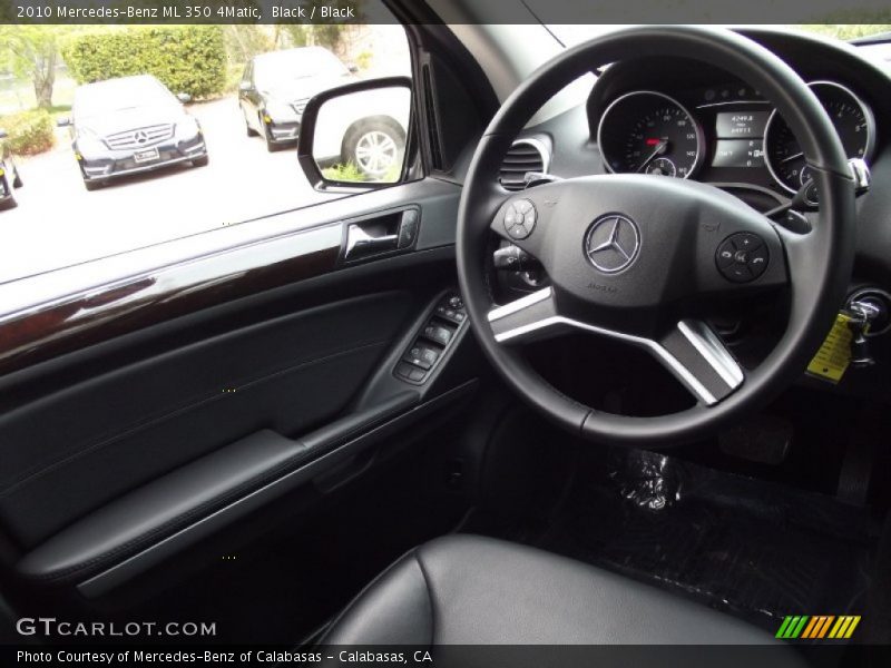 Black / Black 2010 Mercedes-Benz ML 350 4Matic