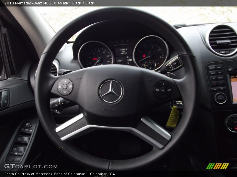 Black / Black 2010 Mercedes-Benz ML 350 4Matic