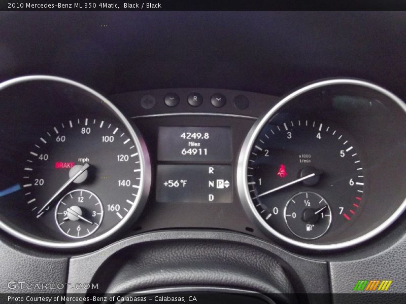 Black / Black 2010 Mercedes-Benz ML 350 4Matic