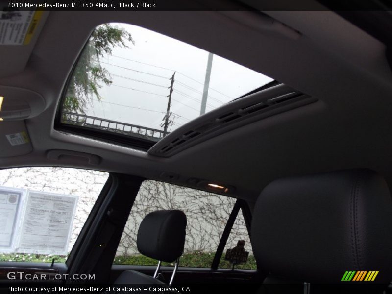 Black / Black 2010 Mercedes-Benz ML 350 4Matic