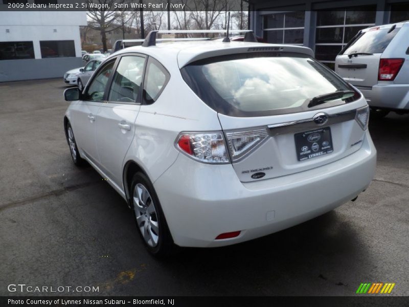 Satin White Pearl / Ivory 2009 Subaru Impreza 2.5i Wagon