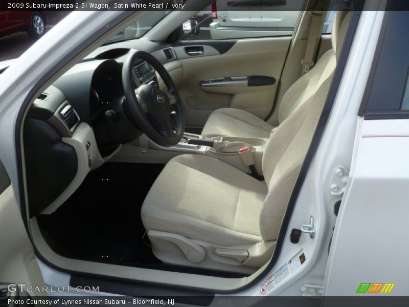 Satin White Pearl / Ivory 2009 Subaru Impreza 2.5i Wagon