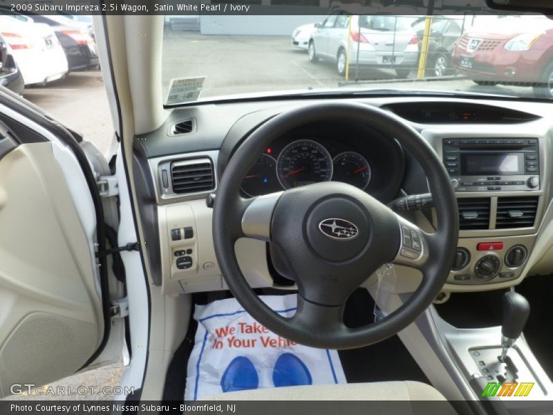 Satin White Pearl / Ivory 2009 Subaru Impreza 2.5i Wagon