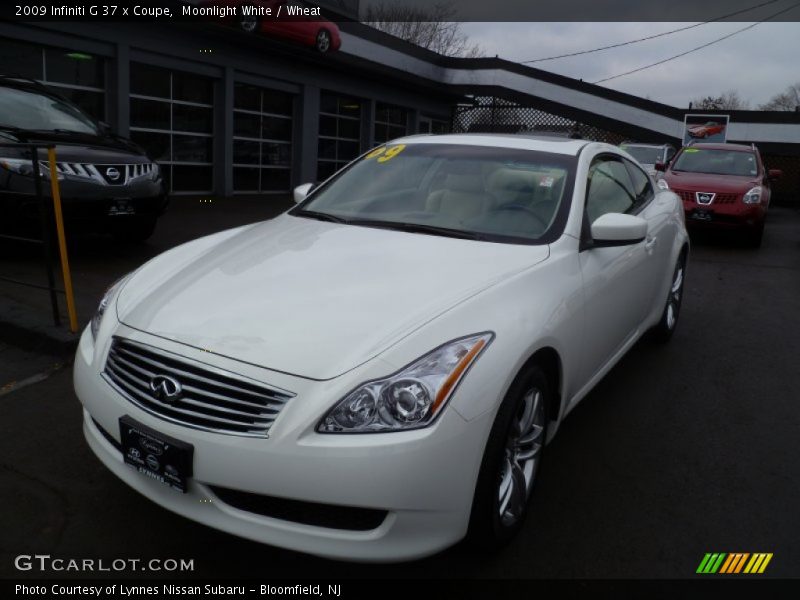 Moonlight White / Wheat 2009 Infiniti G 37 x Coupe