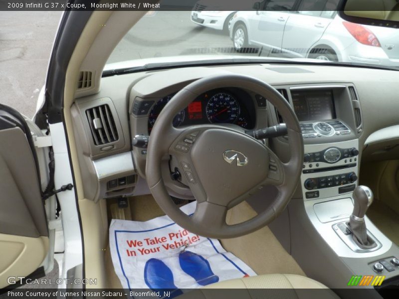 Moonlight White / Wheat 2009 Infiniti G 37 x Coupe