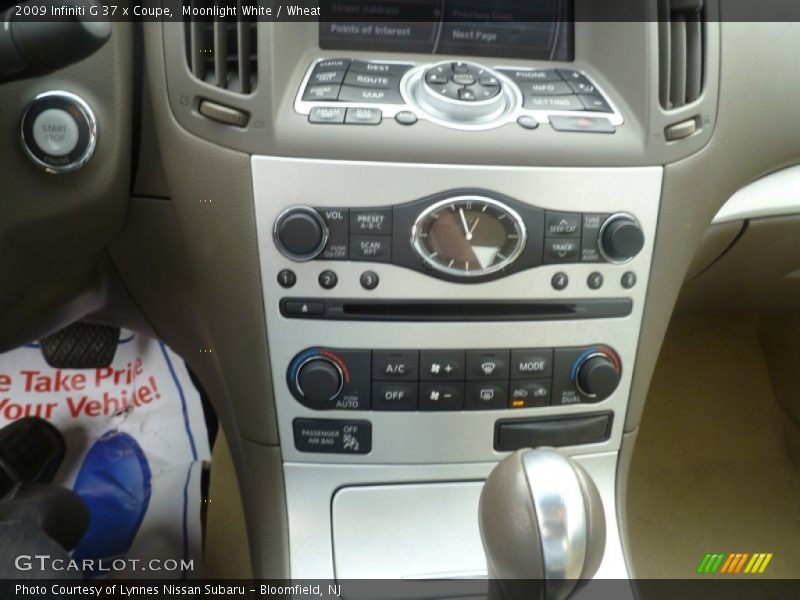 Moonlight White / Wheat 2009 Infiniti G 37 x Coupe