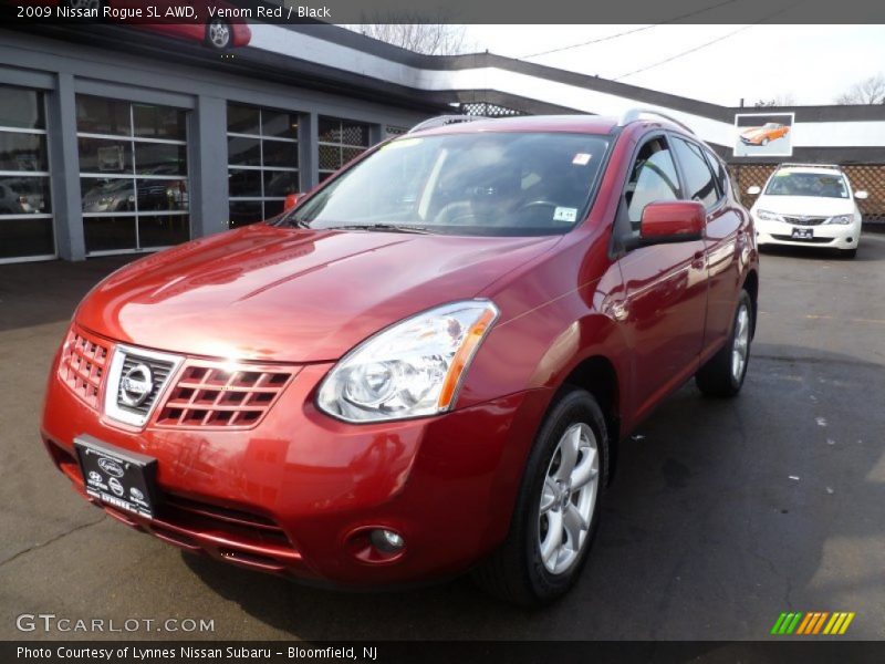 Venom Red / Black 2009 Nissan Rogue SL AWD