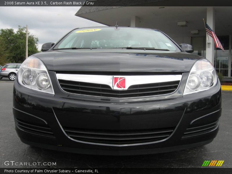 Carbon Flash Black / Gray 2008 Saturn Aura XE 3.5