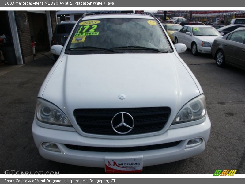 Alabaster White / Java 2003 Mercedes-Benz ML 320 4Matic