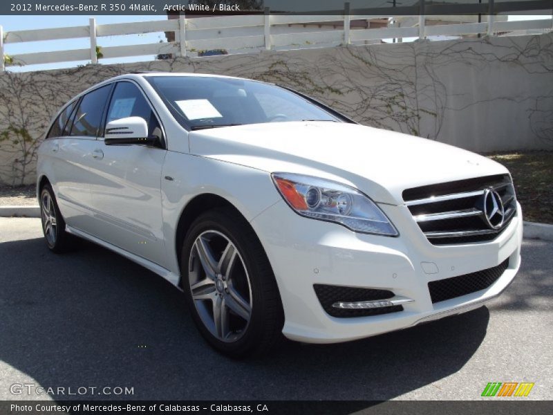 Arctic White / Black 2012 Mercedes-Benz R 350 4Matic