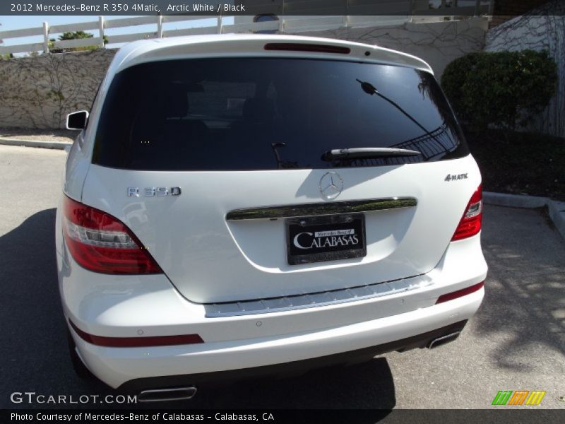Arctic White / Black 2012 Mercedes-Benz R 350 4Matic