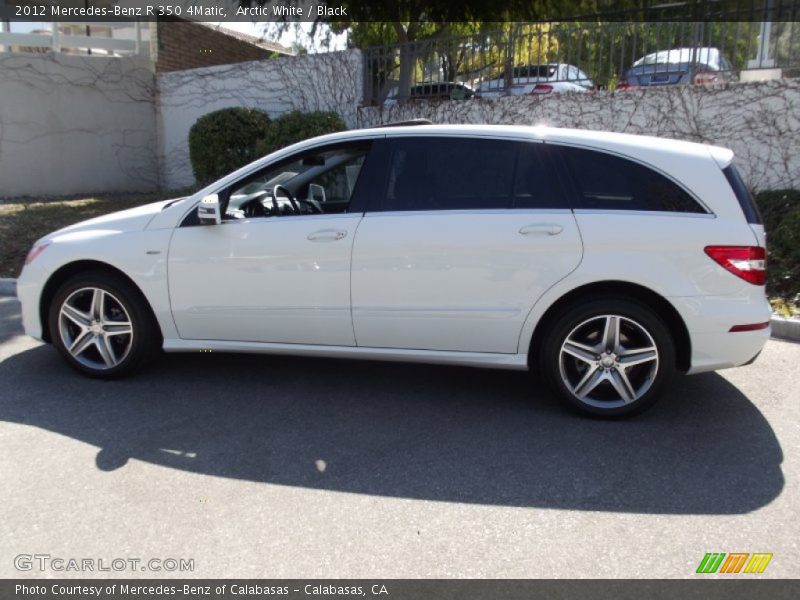 Arctic White / Black 2012 Mercedes-Benz R 350 4Matic