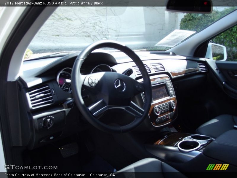 Arctic White / Black 2012 Mercedes-Benz R 350 4Matic