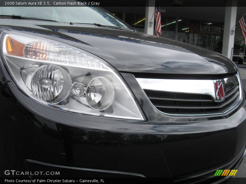 Carbon Flash Black / Gray 2008 Saturn Aura XE 3.5