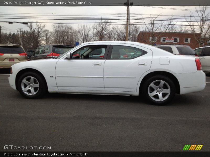 Stone White / Dark Slate Gray 2010 Dodge Charger SXT