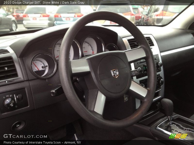 Stone White / Dark Slate Gray 2010 Dodge Charger SXT