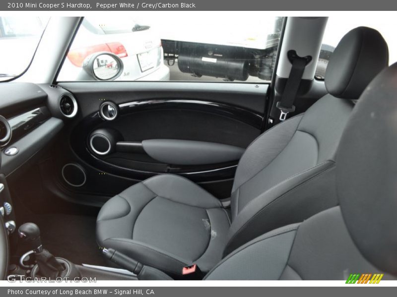 Pepper White / Grey/Carbon Black 2010 Mini Cooper S Hardtop
