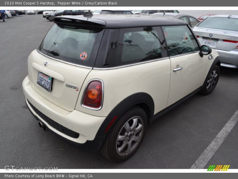 Pepper White / Grey/Carbon Black 2010 Mini Cooper S Hardtop