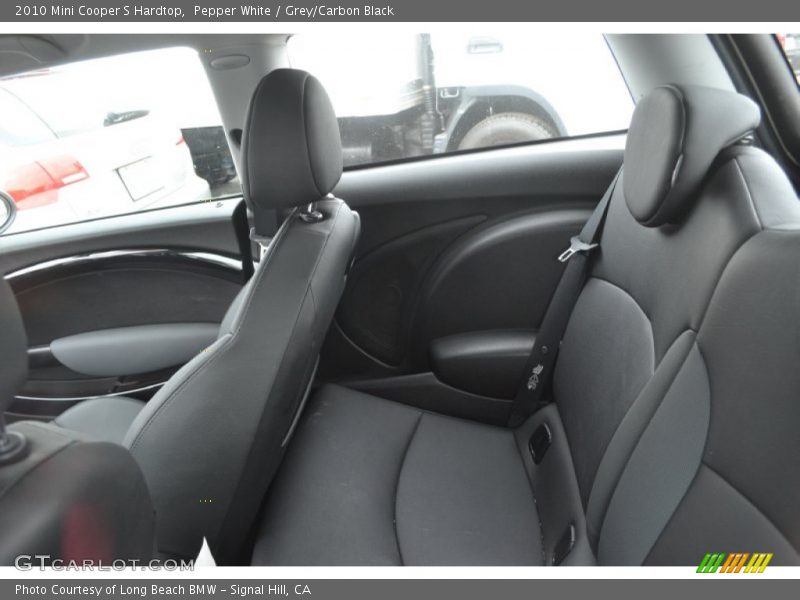 Pepper White / Grey/Carbon Black 2010 Mini Cooper S Hardtop
