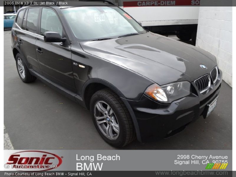 Jet Black / Black 2006 BMW X3 3.0i