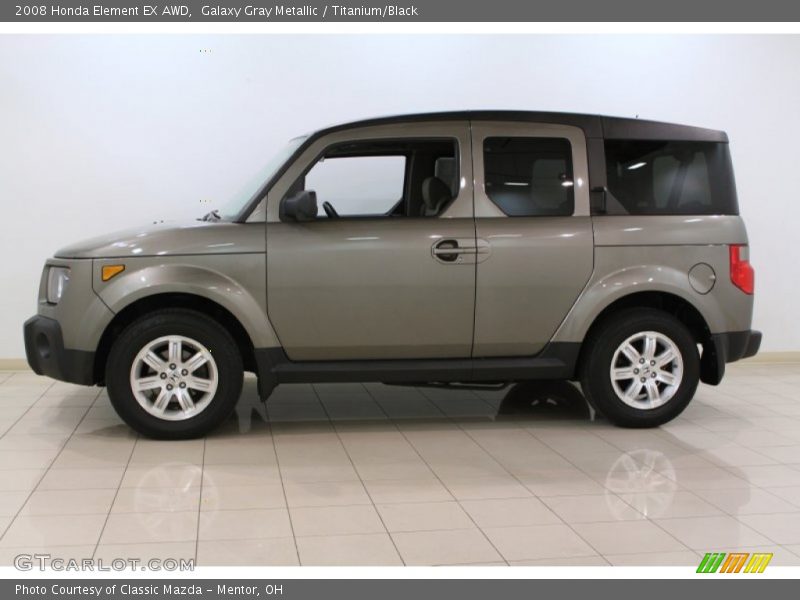 Galaxy Gray Metallic / Titanium/Black 2008 Honda Element EX AWD