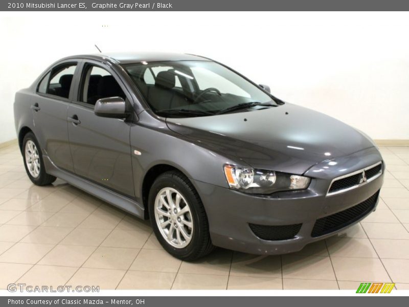 Graphite Gray Pearl / Black 2010 Mitsubishi Lancer ES