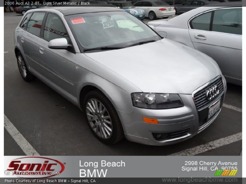 Light Silver Metallic / Black 2006 Audi A3 2.0T