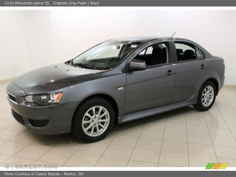 Graphite Gray Pearl / Black 2010 Mitsubishi Lancer ES